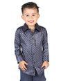 El General Navy Blue Casual Long - Sleeve Shirt 44569 - BELLEZA'S - El General Navy Blue Casual Long - Sleeve Shirt 44569 - NIÑO - 04456901