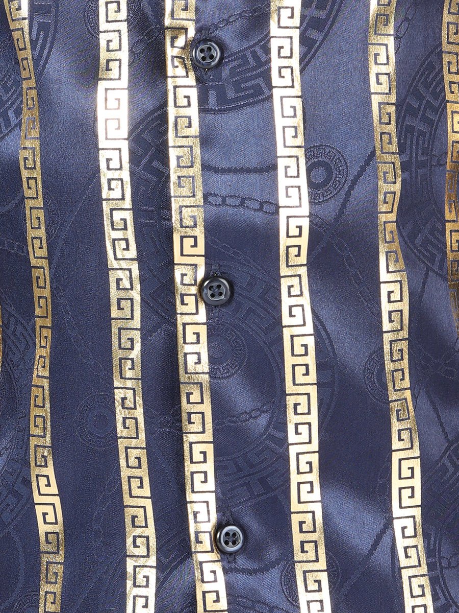 El General Navy/Gold Casual Long - Sleeve Shirt 44571 - BELLEZA'S - El General Navy/Gold Casual Long - Sleeve Shirt 44571 - NIÑO - 04457101