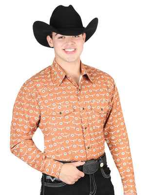 El General Orange Western Shirt 44328 - BELLEZA'S - El General Orange Western Shirt 44328 - CABALLERO - 04432801