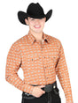 El General Orange Western Shirt 44328 - BELLEZA'S - El General Orange Western Shirt 44328 - CABALLERO - 04432801