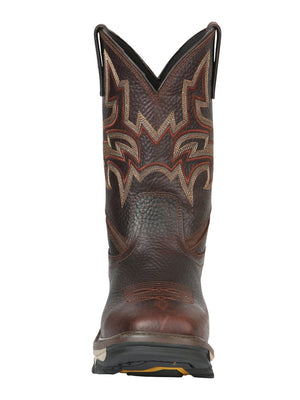El General Rodeo Work Boot - Bull Fight Brown 44692 - BELLEZA'S - El General Rodeo Work Boot - Bull Fight Brown 44692 - CABALLERO - 04469201