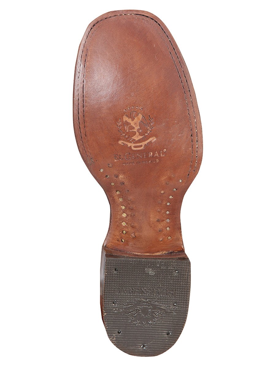 El General Square Toe Ankle Boot - Nobuck Brown 126192 - BELLEZA'S - El General Square Toe Ankle Boot - Nobuck Brown 126192 - CABALLERO - 12619201