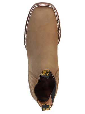 El General Square Toe Ankle Boot - Nobuck Brown 126198 - BELLEZA'S - El General Square Toe Ankle Boot - Nobuck Brown 126198 - CABALLERO - 12619801