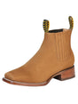 El General Square Toe Ankle Boot - Nobuck Old Gold 126199 - BELLEZA'S - El General Square Toe Ankle Boot - Nobuck Old Gold 126199 - CABALLERO - 12619901