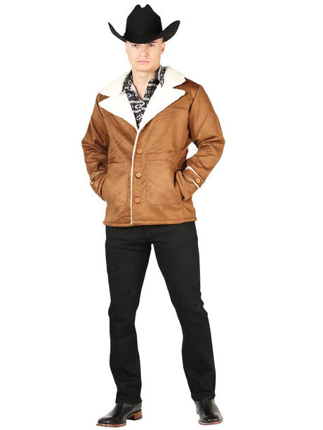 El General Suede Jacket Tan 44139 - BELLEZA'S - El General Suede Jacket Tan 44139 - CABALLERO - 04413901