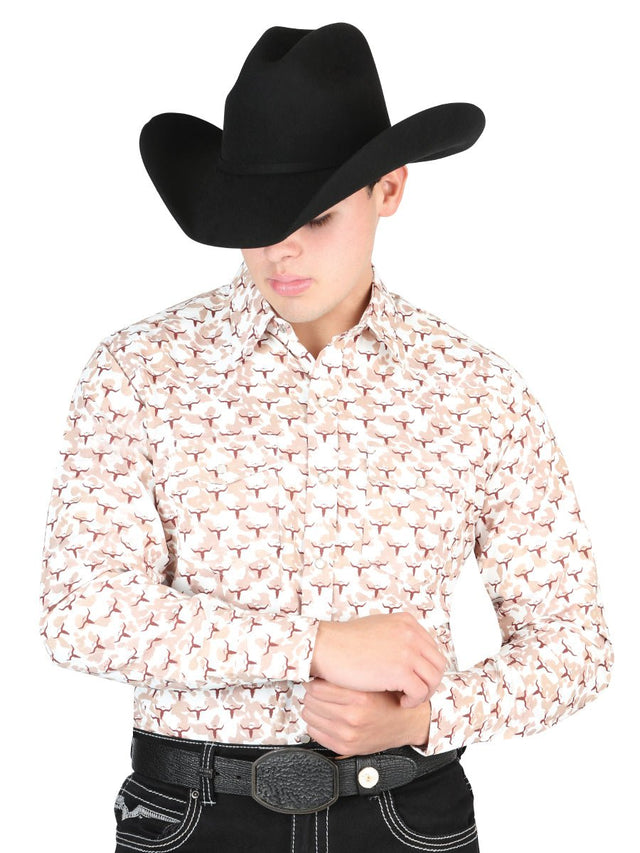 El General Western Shirt - Beige 44303 - BELLEZA'S - El General Western Shirt - Beige 44303 - CABALLERO - 04430301