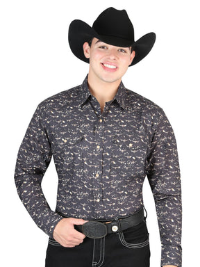 El General Western Shirt - Black 44309 - BELLEZA'S - El General Western Shirt - Black 44309 - CABALLERO - 04430901