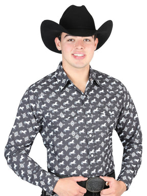 El General Western Shirt - Black 44320 - BELLEZA'S - El General Western Shirt - Black 44320 - CABALLERO - 04432001