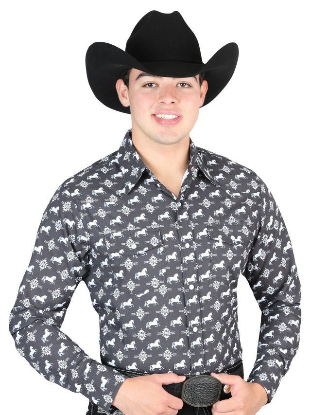 El General Western Shirt - Black 44320 - BELLEZA'S - El General Western Shirt - Black 44320 - CABALLERO - 04432001