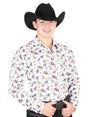 El General White Western Shirt 44326 - BELLEZA'S - El General White Western Shirt 44326 - CABALLERO - 04432601