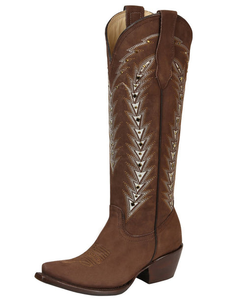 El General Women’s Embroidered Western Boots - Brown 45788 - BELLEZA'S - El General Women’s Embroidered Western Boots - Brown 45788 - DAMA - 04578801