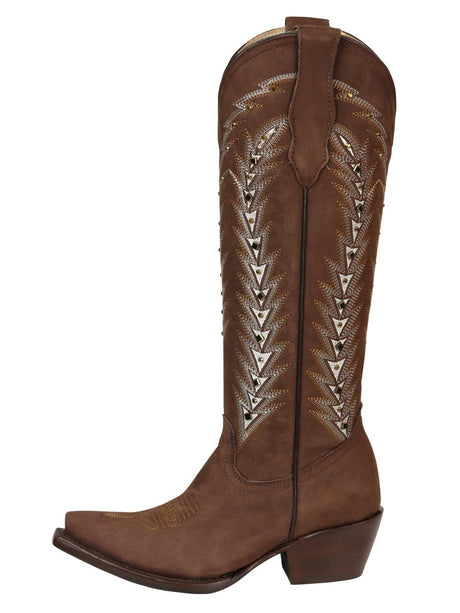 El General Women’s Embroidered Western Boots - Brown 45788 - BELLEZA'S - El General Women’s Embroidered Western Boots - Brown 45788 - DAMA - 04578801