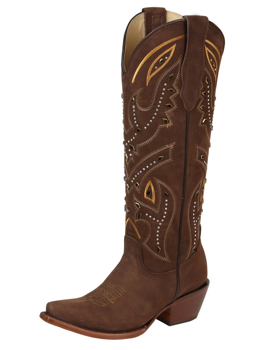El General Women’s Embroidered Western Boots - Brown 45792 - BELLEZA'S - El General Women’s Embroidered Western Boots - Brown 45792 - DAMA - 04579201