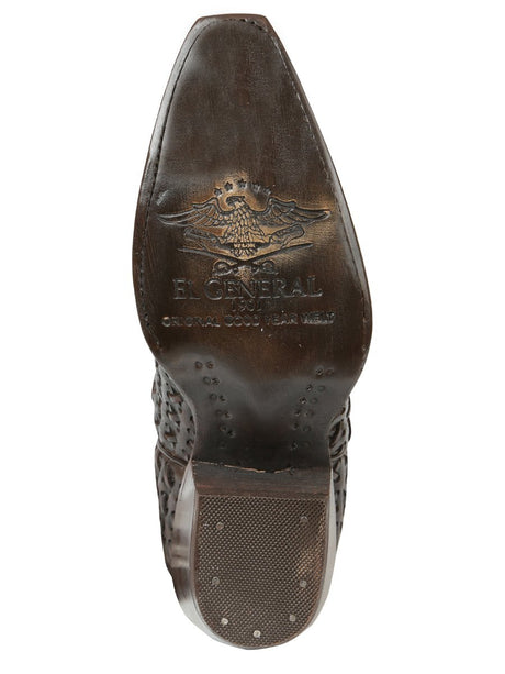 El General Women’s Embroidered Western Boots - Choco 45782 - BELLEZA'S - El General Women’s Embroidered Western Boots - Choco 45782 - DAMA - 04578201