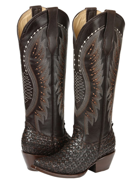 El General Women’s Embroidered Western Boots - Choco 45782 - BELLEZA'S - El General Women’s Embroidered Western Boots - Choco 45782 - DAMA - 04578201