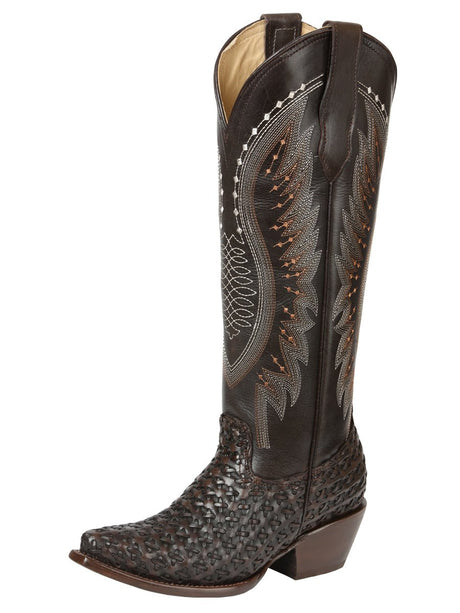 El General Women’s Embroidered Western Boots - Choco 45782 - BELLEZA'S - El General Women’s Embroidered Western Boots - Choco 45782 - DAMA - 04578201