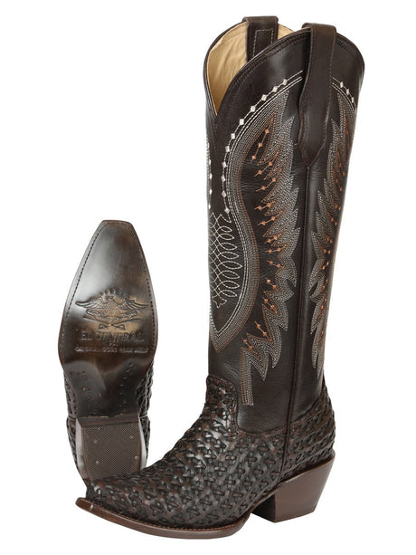 El General Women’s Embroidered Western Boots - Choco 45782 - BELLEZA'S - El General Women’s Embroidered Western Boots - Choco 45782 - DAMA - 04578201