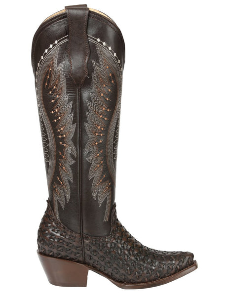 El General Women’s Embroidered Western Boots - Choco 45782 - BELLEZA'S - El General Women’s Embroidered Western Boots - Choco 45782 - DAMA - 04578201