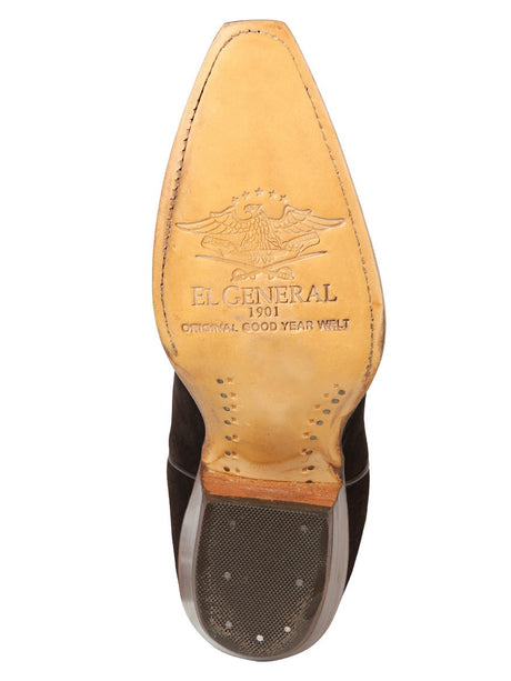 El General Women’s Embroidered Western Boots - Dark Brown 45789 - BELLEZA'S - El General Women’s Embroidered Western Boots - Dark Brown 45789 - DAMA - 04578901