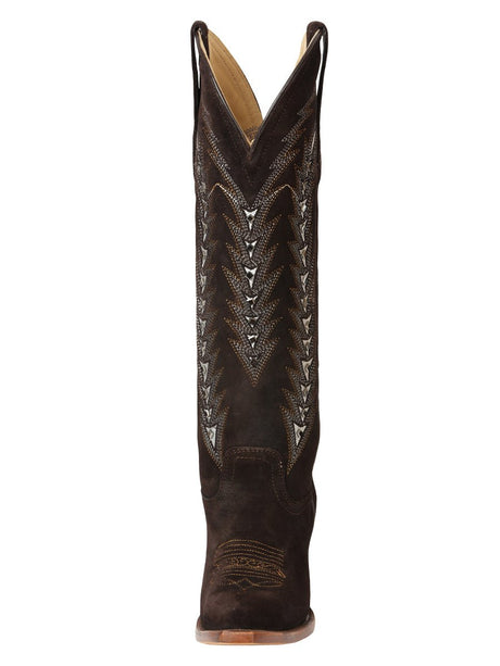 El General Women’s Embroidered Western Boots - Dark Brown 45789 - BELLEZA'S - El General Women’s Embroidered Western Boots - Dark Brown 45789 - DAMA - 04578901