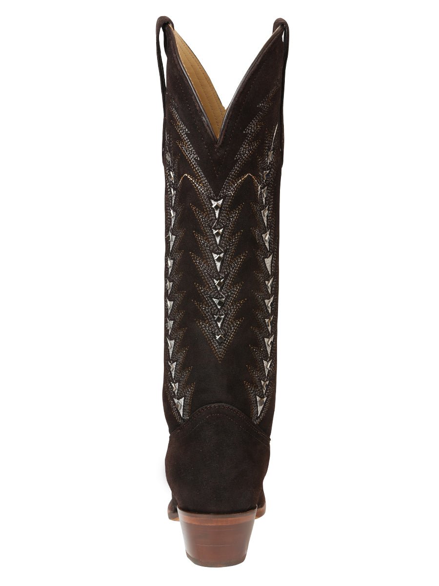 El General Women’s Embroidered Western Boots - Dark Brown 45789 - BELLEZA'S - El General Women’s Embroidered Western Boots - Dark Brown 45789 - DAMA - 04578901