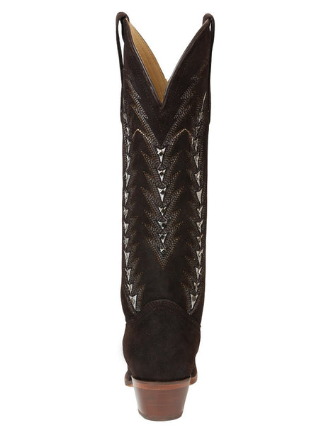 El General Women’s Embroidered Western Boots - Dark Brown 45789 - BELLEZA'S - El General Women’s Embroidered Western Boots - Dark Brown 45789 - DAMA - 04578901