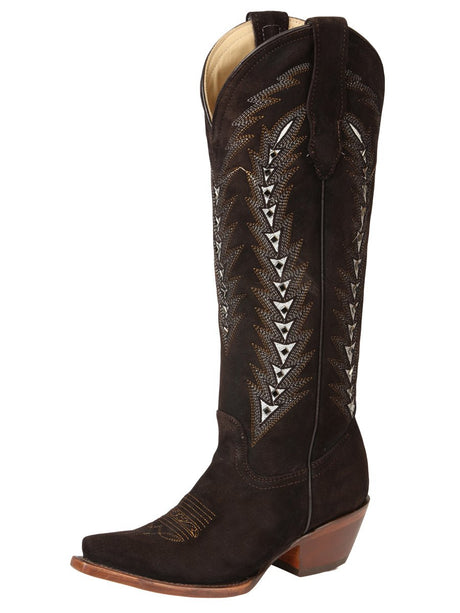 El General Women’s Embroidered Western Boots - Dark Brown 45789 - BELLEZA'S - El General Women’s Embroidered Western Boots - Dark Brown 45789 - DAMA - 04578901