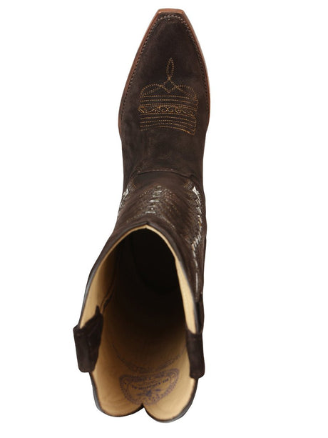 El General Women’s Embroidered Western Boots - Dark Brown 45789 - BELLEZA'S - El General Women’s Embroidered Western Boots - Dark Brown 45789 - DAMA - 04578901