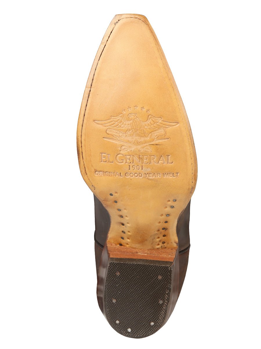 El General Women’s Fringe Western Boots - Choco 45795 - BELLEZA'S - El General Women’s Fringe Western Boots - Choco 45795 - DAMA - 04579501