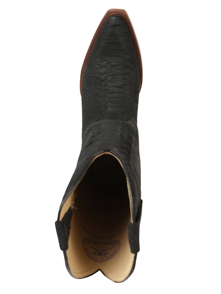 El General Women’s Western Boots Python Print - Black 45791 - BELLEZA'S - El General Women’s Western Boots Python Print - Black 45791 - DAMA - 04579101