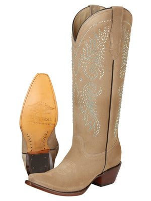 El General Women’s Western Suede Boots - Tuscani 45793 - BELLEZA'S - El General Women’s Western Suede Boots - Tuscani 45793 - DAMA - 04579301