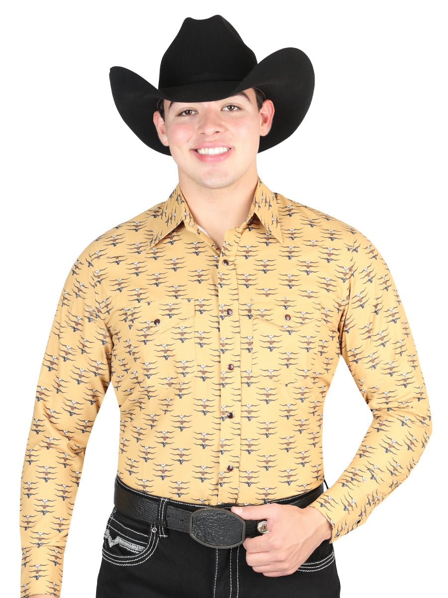 El General Yellow Western Shirt 44323 - BELLEZA'S - El General Yellow Western Shirt 44323 - CABALLERO - 04432301