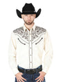 El Señor de los Cielos Embroidery Shirt Beige/Black 44189 - BELLEZA'S - El Señor de los Cielos Embroidery Shirt Beige/Black 44189 - CABALLERO - 04418901
