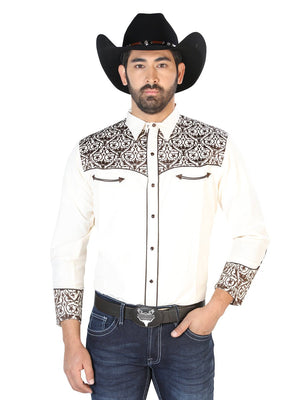 El Señor de los Cielos Embroidery Shirt Beige/Gold 126706 - BELLEZA'S - El Señor de los Cielos Embroidery Shirt Beige/Gold 126706 - CABALLERO - 12670601