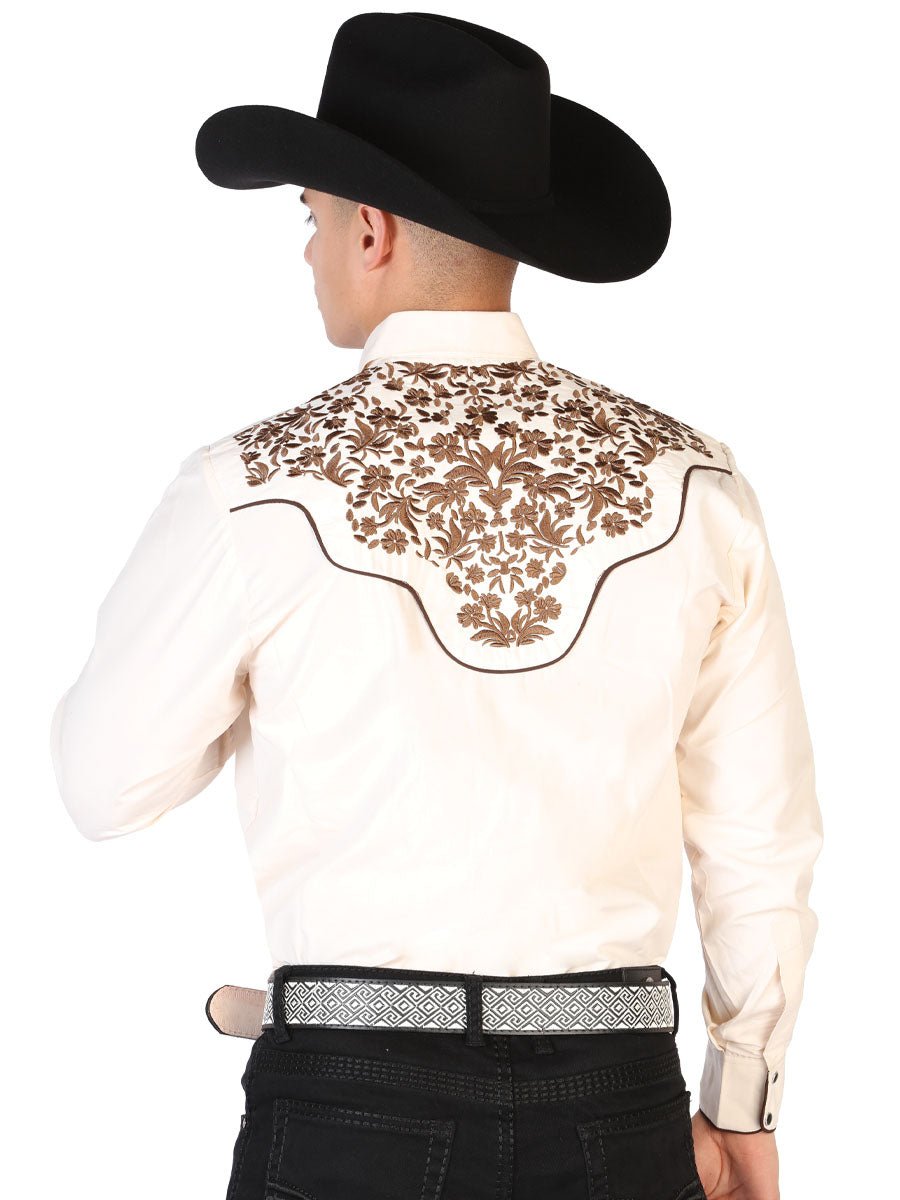 El Señor de los Cielos Embroidery Shirt Beige/Gold 43299 - BELLEZA'S - El Señor de los Cielos Embroidery Shirt Beige/Gold 43299 - CABALLERO - 04329901