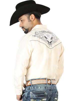 El Señor de los Cielos Embroidery Shirt Beige/Gray 126679 - BELLEZA'S - El Señor de los Cielos Embroidery Shirt Beige/Gray 126679 - CABALLERO - 12667901
