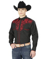 El Señor de los Cielos Embroidery Shirt Black/Red 43297 - BELLEZA'S - El Señor de los Cielos Embroidery Shirt Black/Red 43297 - CABALLERO - 04329701