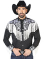 El Señor de los Cielos Embroidery Shirt Black/White 126707 - BELLEZA'S - El Señor de los Cielos Embroidery Shirt Black/White 126707 - CABALLERO - 12670701