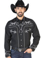 El Señor de los Cielos Embroidery Shirt Black/White 126717 - BELLEZA'S - El Señor de los Cielos Embroidery Shirt Black/White 126717 - CABALLERO - 12671701