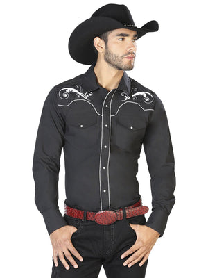 El Señor de los Cielos Embroidery Shirt Black/White 42958 - BELLEZA'S - El Señor de los Cielos Embroidery Shirt Black/White 42958 - CABALLERO - 04295801