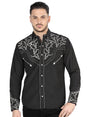 El Señor De Los Cielos Embroidery Shirt Black/White 44340 - BELLEZA'S - El Señor De Los Cielos Embroidery Shirt Black/White 44340 - CABALLERO - 04434001