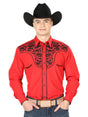 El Señor de los Cielos Embroidery Shirt Red/Black 43298 - BELLEZA'S - El Señor de los Cielos Embroidery Shirt Red/Black 43298 - CABALLERO - 04329801