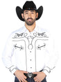 El Señor de los Cielos Embroidery Shirt Whie/Black 126718 - BELLEZA'S - El Señor de los Cielos Embroidery Shirt Whie/Black 126718 - CABALLERO - 12671801