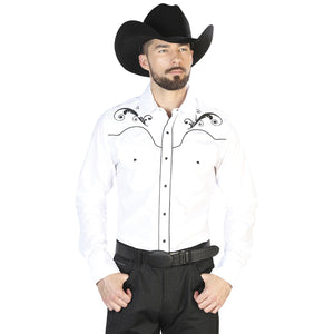 El Señor de los Cielos Embroidery Shirt White/Black 42957 - BELLEZA'S - El Señor de los Cielos Embroidery Shirt White/Black 42957 - CABALLERO - 04295701
