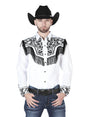El Señor de los Cielos Embroidery Shirt White/Black 44223 - BELLEZA'S - El Señor de los Cielos Embroidery Shirt White/Black 44223 - CABALLERO - 04422301