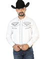 El Señor de los Cielos Embroidery Shirt White/Gray 126677 - BELLEZA'S - El Señor de los Cielos Embroidery Shirt White/Gray 126677 - CABALLERO - 12667701