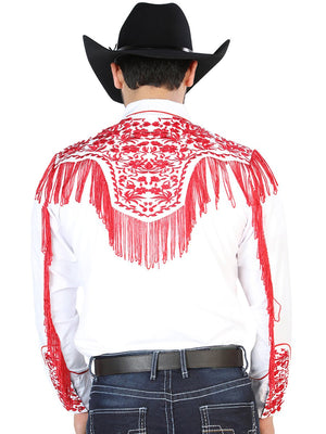El Señor de los Cielos Embroidery Shirt White/Red 126708 - BELLEZA'S - El Señor de los Cielos Embroidery Shirt White/Red 126708 - CABALLERO - 12670801