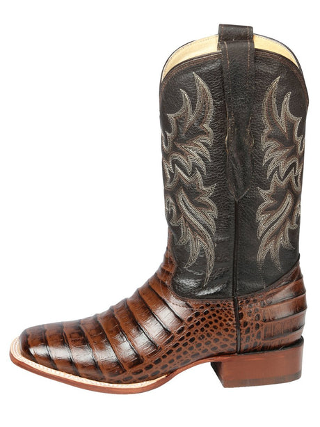 El Señor de los Cielos Men’s Rodeo Boot - Imitation Caiman Belly Leather - Brown 44937 - BELLEZA'S - El Señor de los Cielos Men’s Rodeo Boot - Imitation Caiman Belly Leather - Brown 44937 - CABALLERO - 04493701