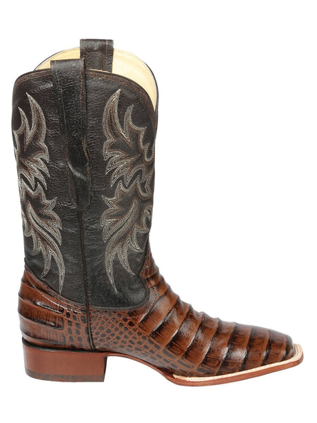 El Señor de los Cielos Men’s Rodeo Boot - Imitation Caiman Belly Leather - Brown 44937 - BELLEZA'S - El Señor de los Cielos Men’s Rodeo Boot - Imitation Caiman Belly Leather - Brown 44937 - CABALLERO - 04493701
