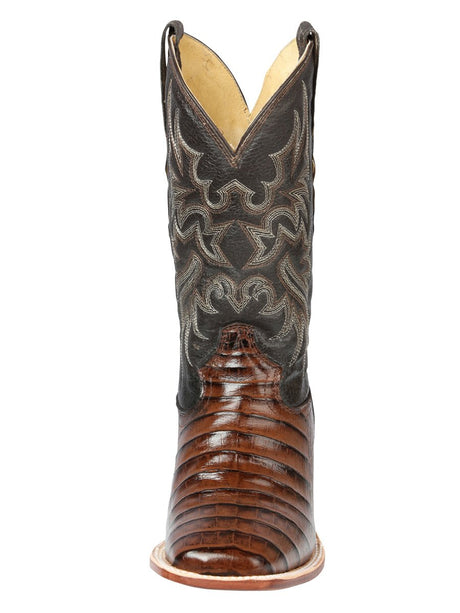 El Señor de los Cielos Men’s Rodeo Boot - Imitation Caiman Belly Leather - Brown 44937 - BELLEZA'S - El Señor de los Cielos Men’s Rodeo Boot - Imitation Caiman Belly Leather - Brown 44937 - CABALLERO - 04493701